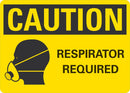 CAUTION Respirator Required Sign LCU3-0182-NP_10x7
