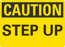 CAUTION Step Up Sign LCU3-0204-NP_10x7