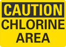 CAUTION Chlorine Area Sign LCU3-0222-NP_10x7