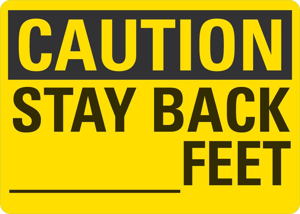 CAUTION Saty Back Blank Ft Sign LCU3-0264-NP_10x7
