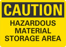 CAUTION Hazardous Material Storage Area Sign LCU3-0331-NP_10x7