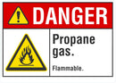 DANGER Propane Gas Sign LCU4-0013-NA_10X7