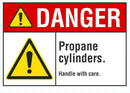 DANGER Propane Cylinders Sign LCU4-0061-NA_10X7