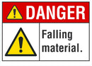 DANGER Falling Material Sign LCU4-0072-NA_10X7