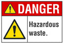 DANGER Hazardous Waste Sign LCU4-0074-NA_10X7
