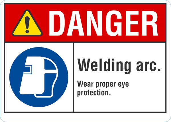 DANGER Welding Arc Sign