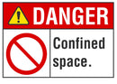 DANGER Confined Space Sign LCU4-0114-NA_10X7