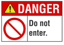 DANGER Do Not Enter Sign LCU4-0119-NA_10X7