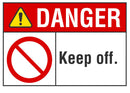 DANGER Keep Off Sign LCU4-0120-NA_10X7