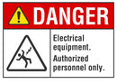 DANGER Electrical Equipment Sign LCU4-0152-NA_10X7