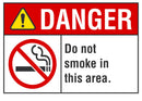 DANGER Do Not Smoke In This Area Sign LCU4-0169-RA_10x7