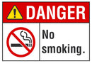 DANGER No Smoking Sign LCU4-0170-RA_10x7