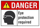 DANGER Eye Protection Required Sign LCU4-0174-NA_10X7
