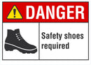 DANGER Safety Shoes Required Sign LCU4-0176-NA_10X7