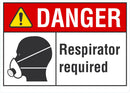 DANGER Respirator Required Sign LCU4-0184-NA_10X7