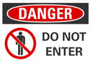DANGER Do Not Enter Sign LCU4-0196-NA_10X7