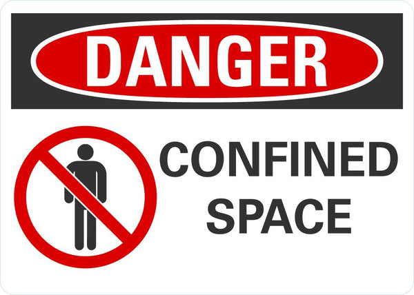 DANGER Confined Space Sign LCU4-0207-NA_10X7