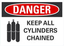 DANGER Keep All Cylinders Chained Sign LCU4-0226-NA_10X7