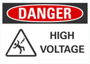 DANGER High Voltage Sign LCU4-0230-NA_10X7