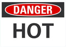 DANGER HOT Sign LCU4-0295-NA_10X7