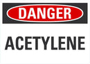 DANGER ACETYLENE Sign LCU4-0324-NA_10X7