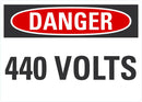 DANGER 440 Volts Sign LCU4-0325-NA_10X7