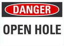 DANGER Open Hole Sign LCU4-0330-NA_10X7