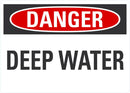 DANGER Deep Water Sign LCU4-0335-RD_10X7