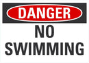 DANGER No Swimming Sign LCU4-0343-NA_10X7
