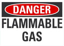 DANGER Flammable Gas Sign LCU4-0357-NA_10X7