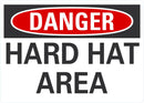 DANGER Hard Hat Area Sign LCU4-0358-NA_14X10