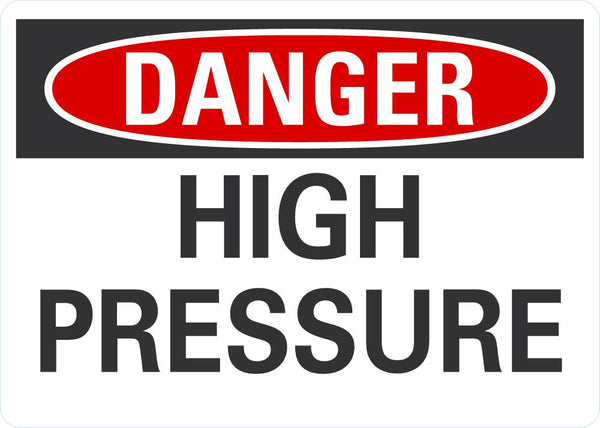 DANGER High Pressure Sign LCU4-0360-ND_10X7