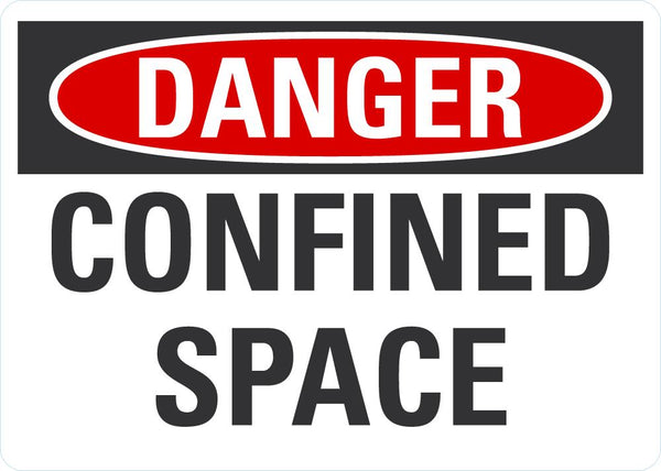 DANGER Confined Space Sign LCU4-0364-NA_10X7