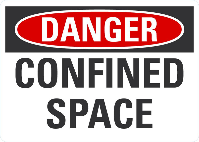 DANGER Confined Space Sign LCU4-0364-NA_10X7