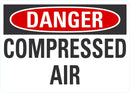 DANGER Compressed Air Sign LCU4-0365-NA_10X7