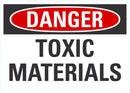 DANGER Toxic Materials Sign LCU4-0380-NA_10X7