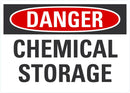 DANGER Chemical Storage Sign LCU4-0383-NA_10X7