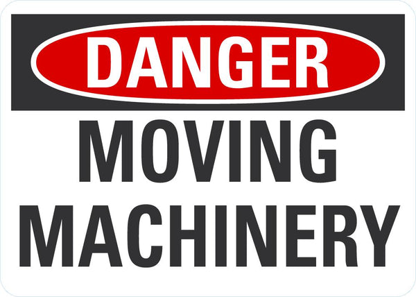 DANGER Moving Machinery Sign LCU4-0385-ND_10X7