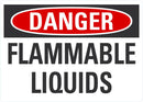 DANGER Flammable Liquids Sign LCU4-0390-NA_10X7