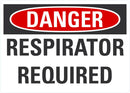 DANGER Respirator Required Sign LCU4-0427-NA_10X7