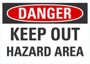 DANGER Keep Out, Hazard Area Sign LCU4-0439-NA_10X7
