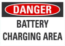 DANGER Battery Charging Area Sign LCU4-0440-NA_10X7