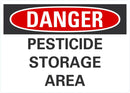 DANGER Pesticide Storage Area Sign LCU4-0458-NA_10X7