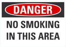 DANGER No Smoking In This Area Sign LCU4-0465-NA_10X7