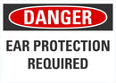 DANGER Ear Protection Required Sign LCU4-0467-NA_10X7