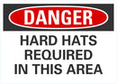 DANGER Hard Hats Required In This Area Sign LCU4-0520-NA_10X7