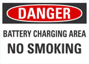 DANGER Battery Charging Area Sign LCU4-0525-NA_10X7