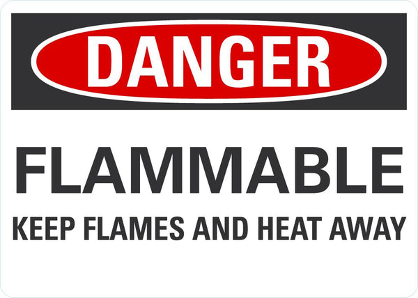DANGER Flammable Sign LCU4-0539-NA_10X7