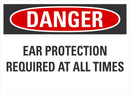 DANGER Ear Protection Required Sign LCU4-0549-NA_10X7