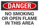 DANGER No Smoking Sign LCU4-0559-ND_14X10